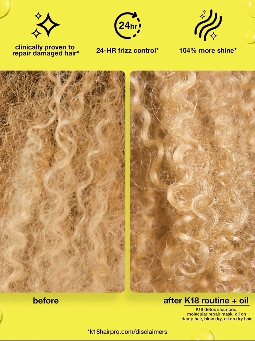 K18 Molecular Repair Hair Oil with Yellow Dropper - Kids Hair Care